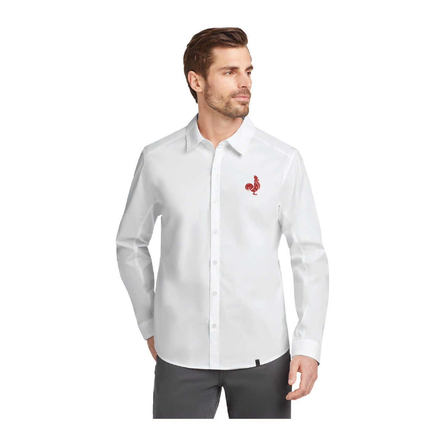 Saroki's Chicken - Embroidered OGIO® Commuter Woven Shirt