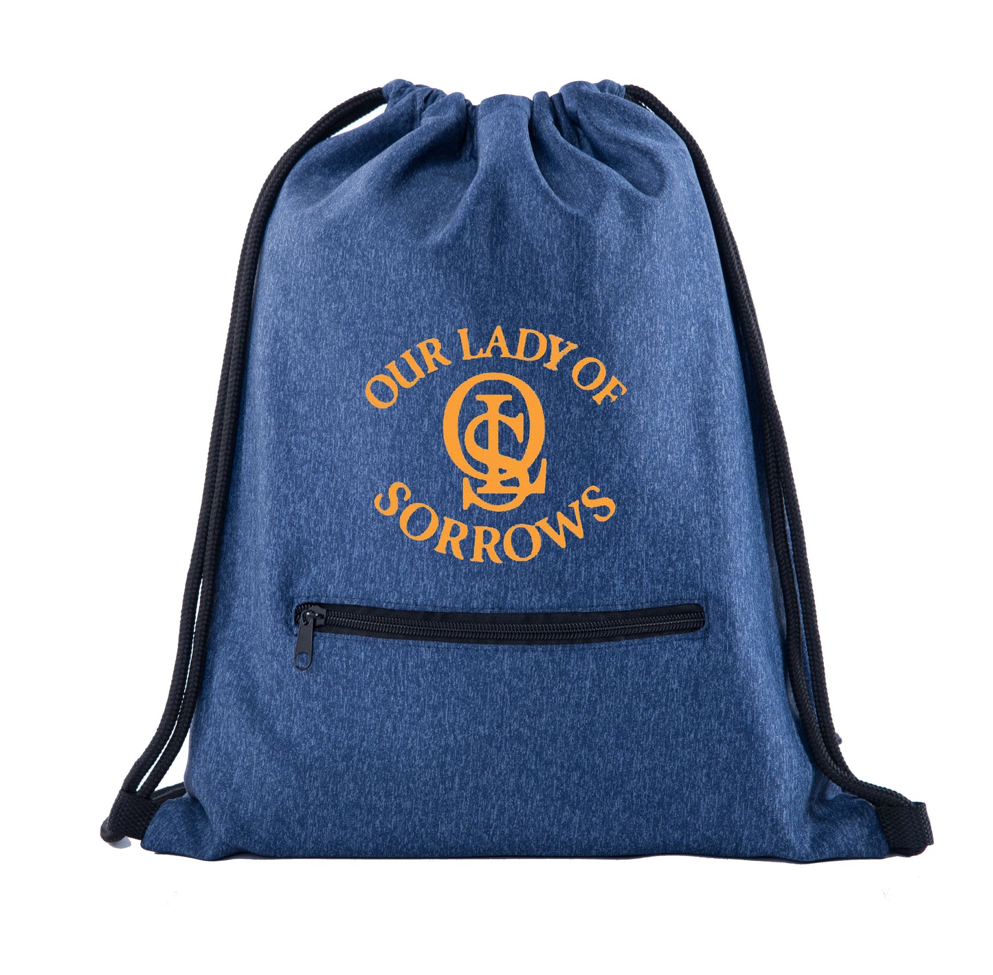 OLS Drawstring Bag w/ Zipper Pocket Printed - Mato & Hash