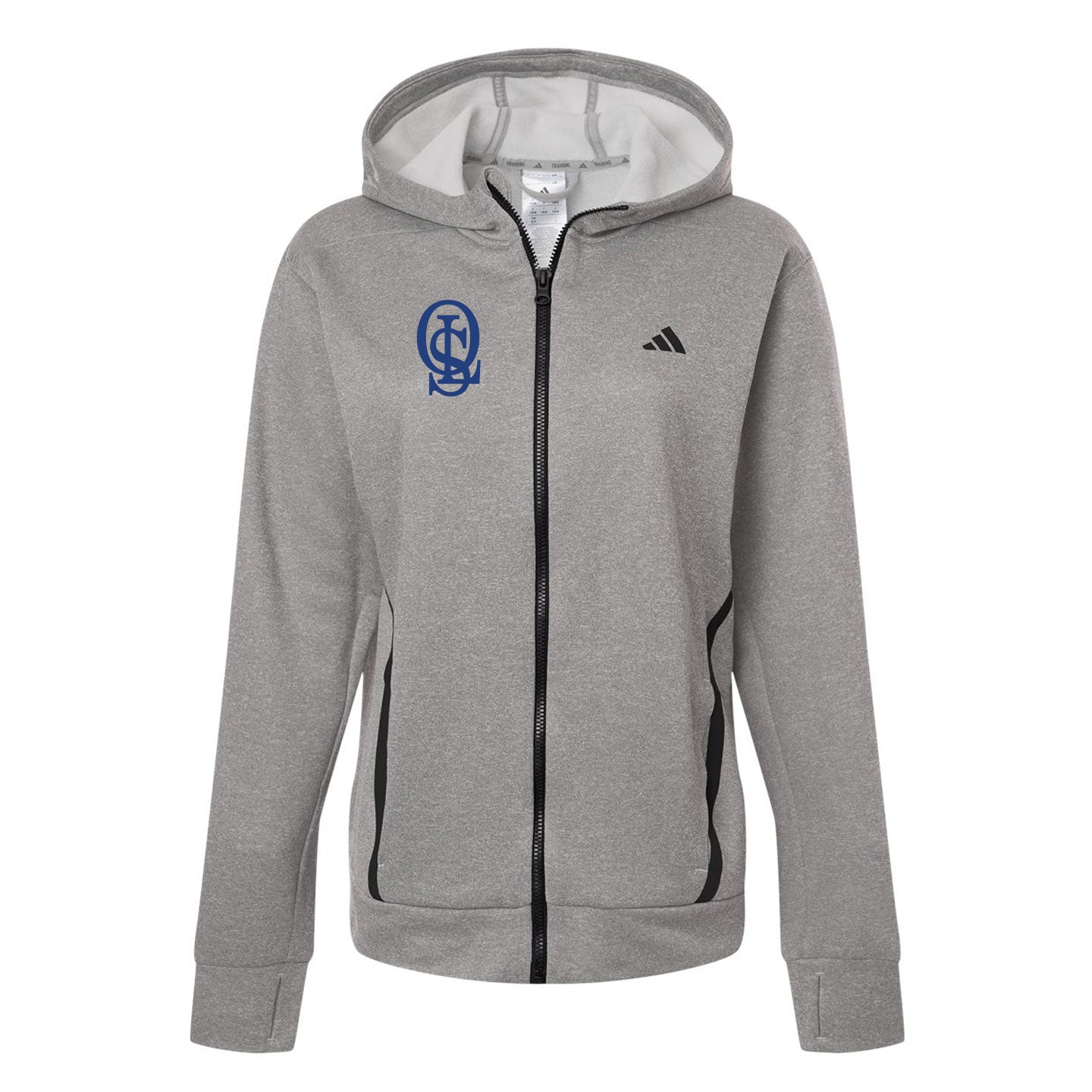OLS Logo Adidas Women's Fleece Full-Zip Hooded Sweatshirt