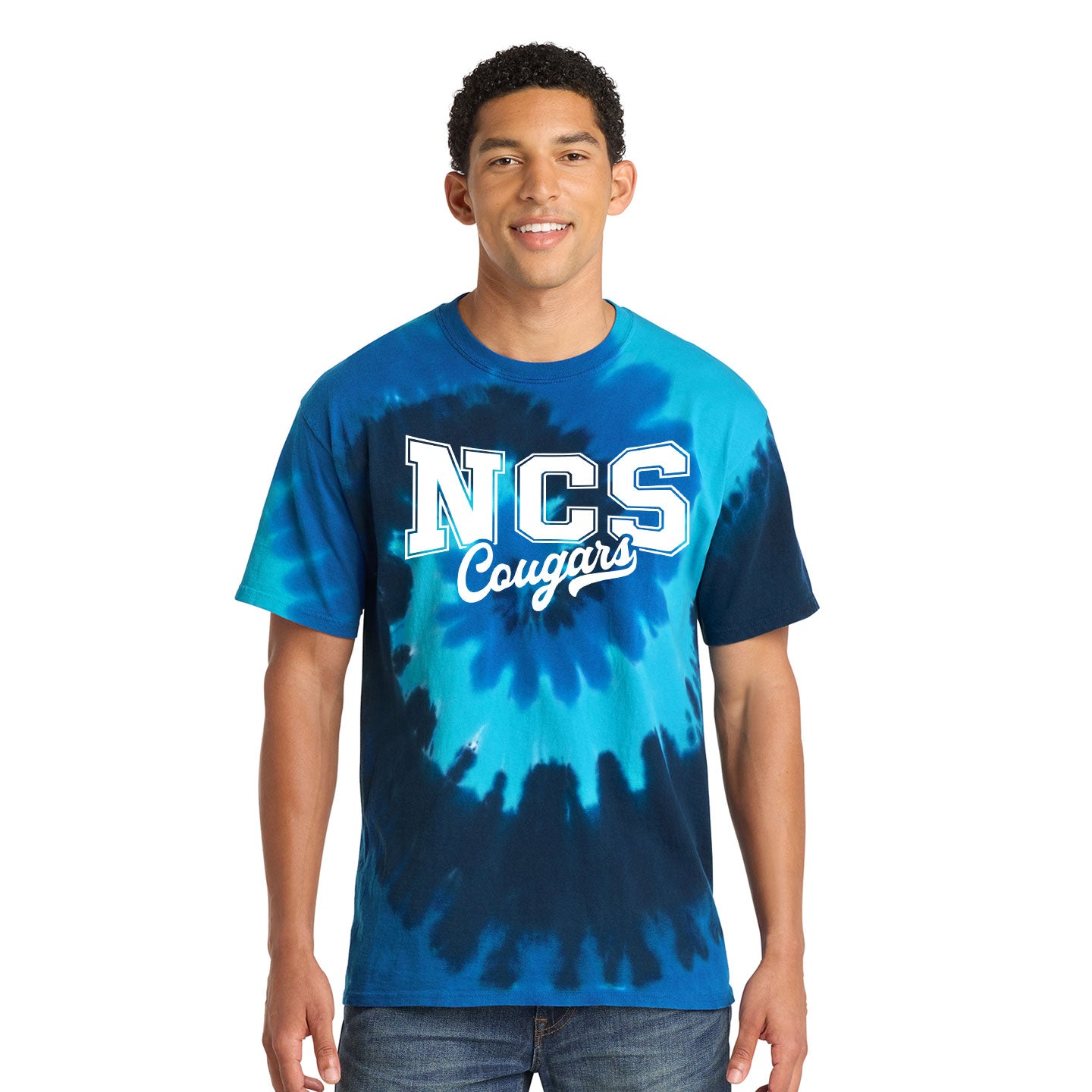 NVCS Northville Christian School Adult Print Tie Dye Tee