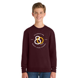 Mercy HS - 80th Anniversary Printed Youth Port & Co Core Fleece Crewneck Sweatshirt