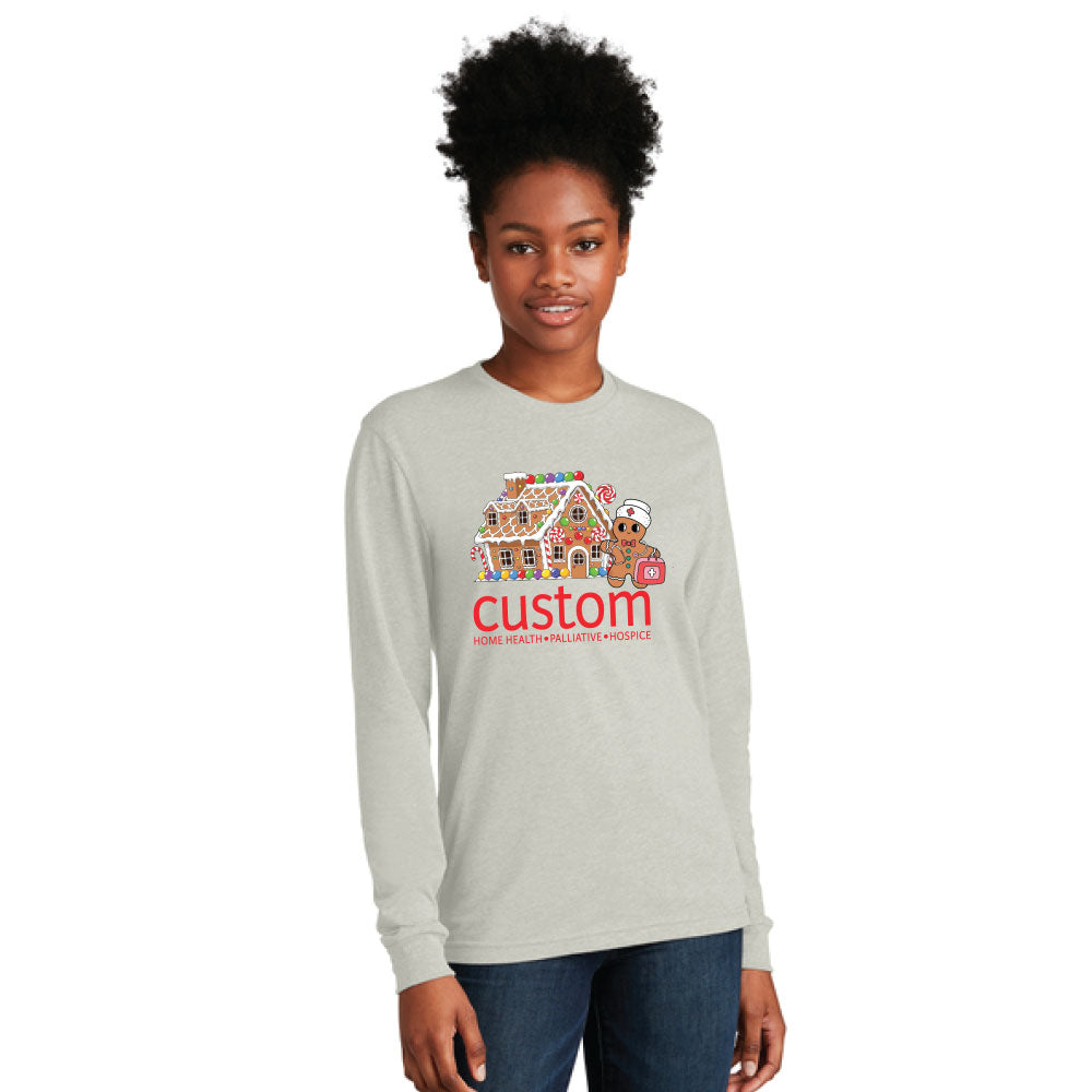 Custom Home Health - Gingerbread Unisex Next Level Long Sleeve T-Shirt