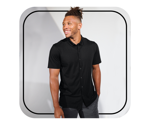 -Short Sleeve Dress Shirt-