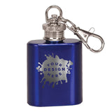 Custom Engraved Keychain Flasks - Five (5) Colors Available