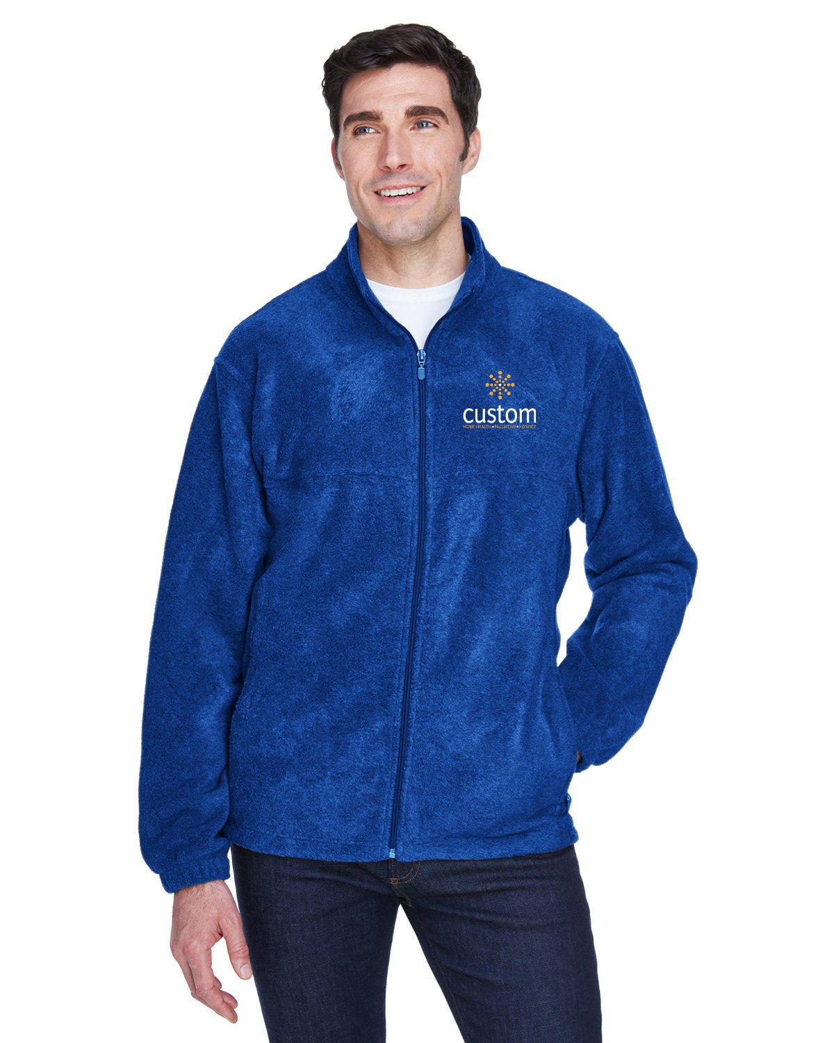 Custom Home Health - Men's Harriton Full-Zip Fleece