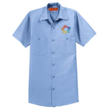 Embroidered Red Kap® Long Size, Short Sleeve Industrial Work Shirt - Mato & Hash