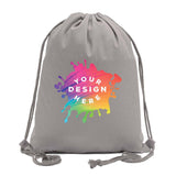 Full Color Custom Cotton Drawstring Bag - Mato & Hash