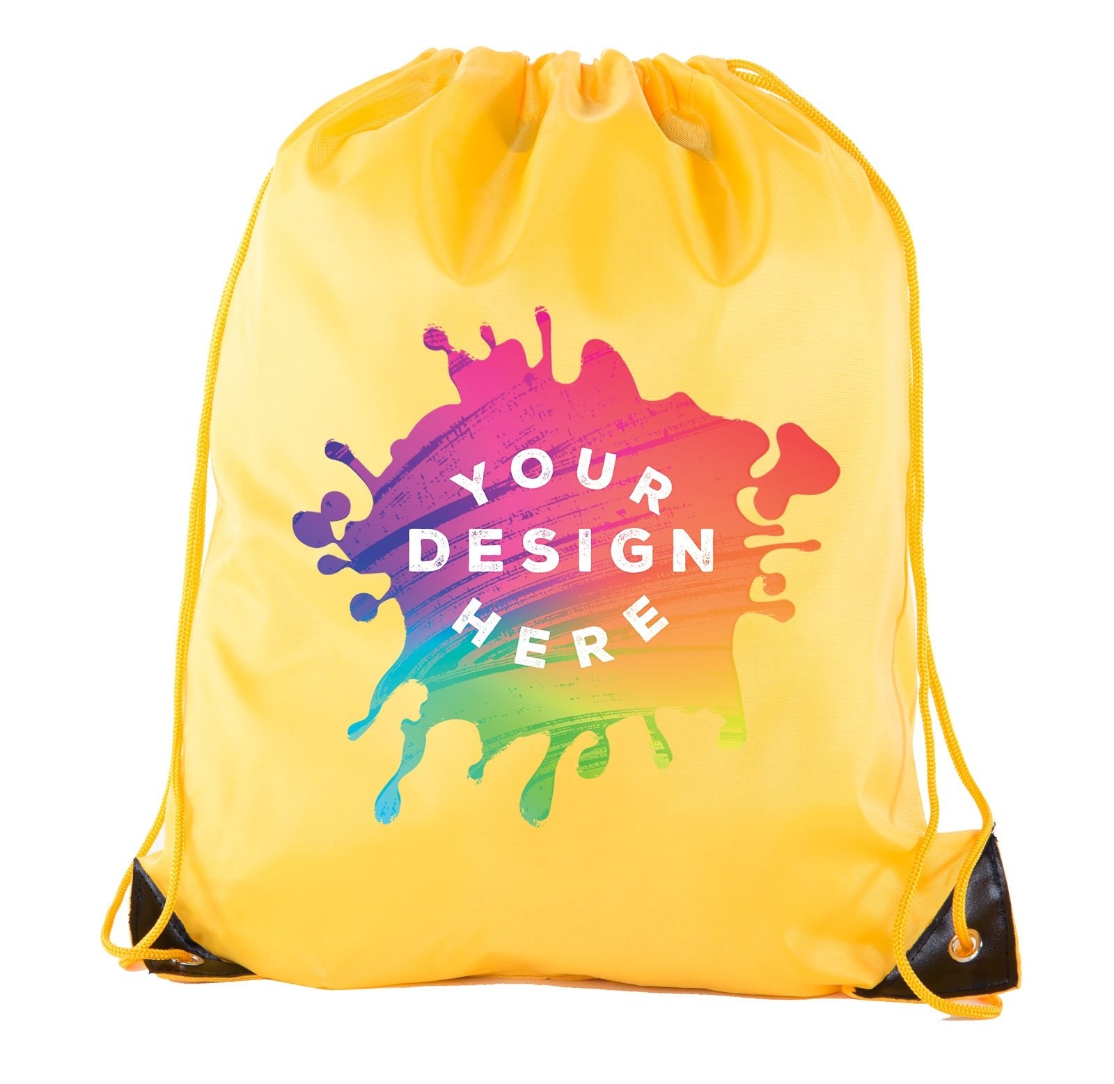 Full Color Custom Polyester Drawstring Bag - Bulk - Mato & Hash