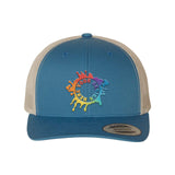 YP Classics Six-Panel Retro Trucker Cap Embroidery
