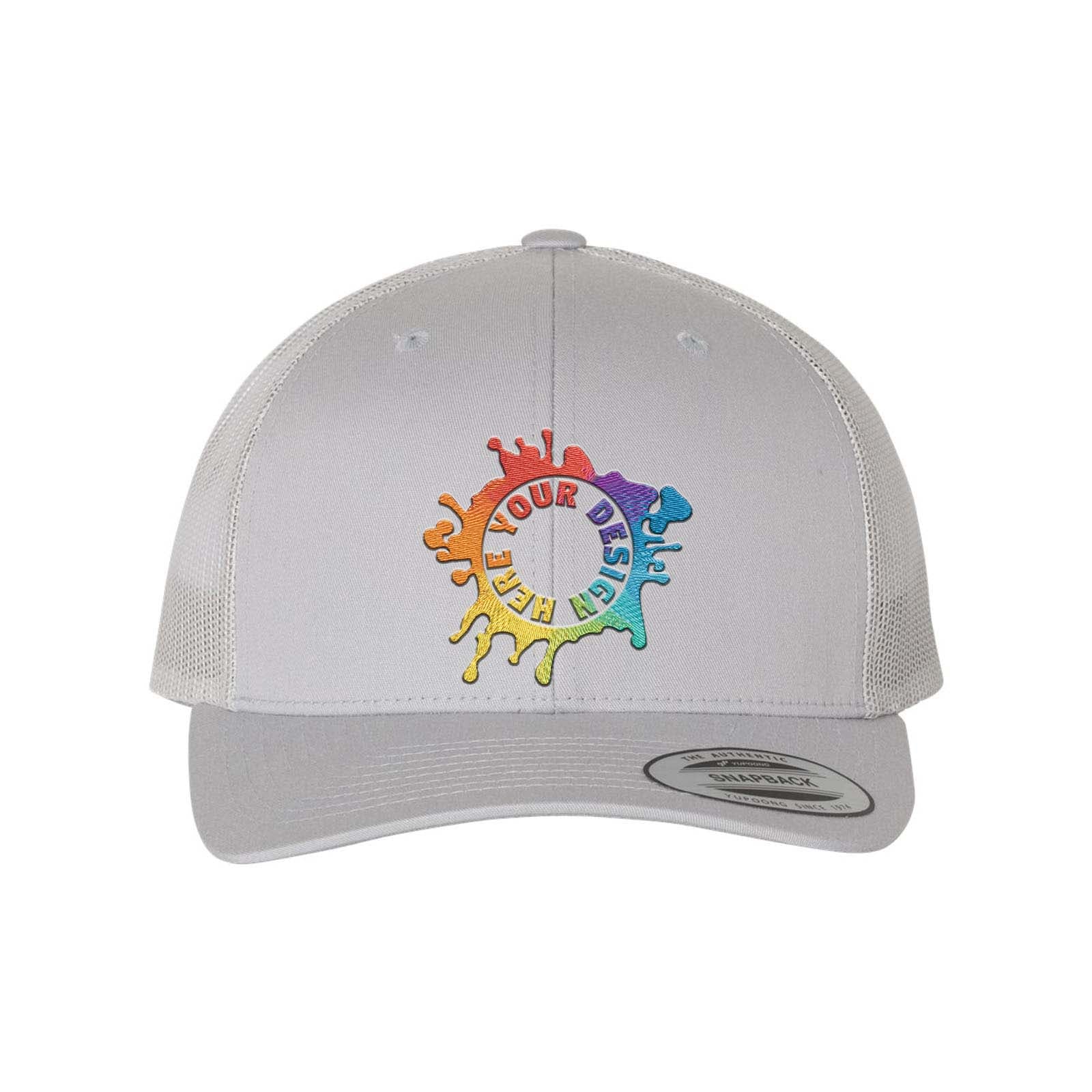 YP Classics Six-Panel Retro Trucker Cap Embroidery