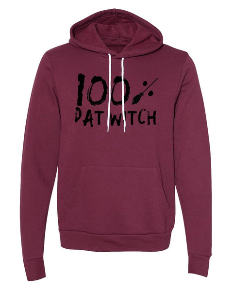 100 Dat Witch Unisex Halloween Hoodies