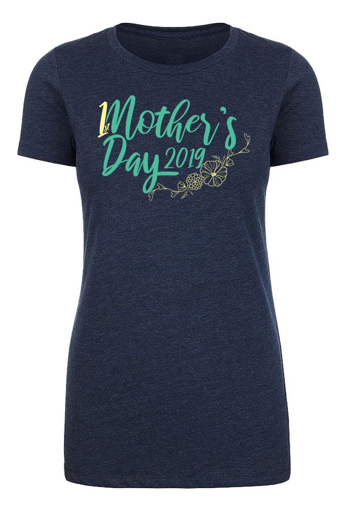 Shirt - First Mothers Day T-shirt, Woman's Graphic T-shirts, Cute Mom Shirts