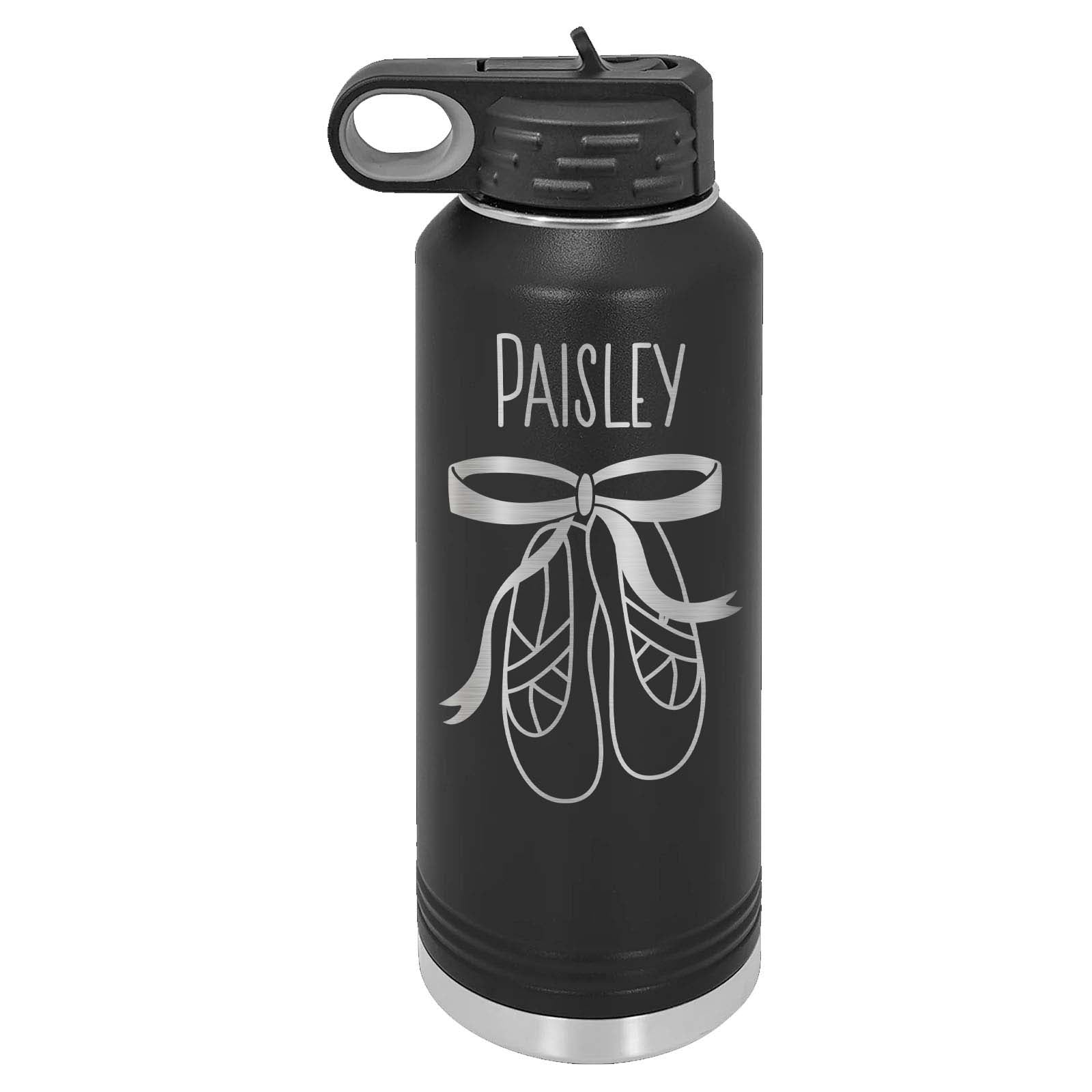32oz Custom Dance Water Bottle Ballerina Shoes - Mato & Hash