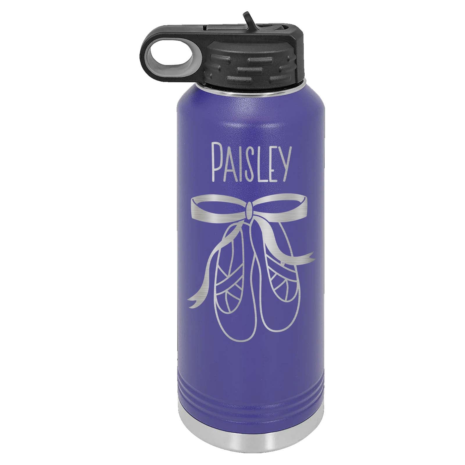 32oz Custom Dance Water Bottle Ballerina Shoes - Mato & Hash