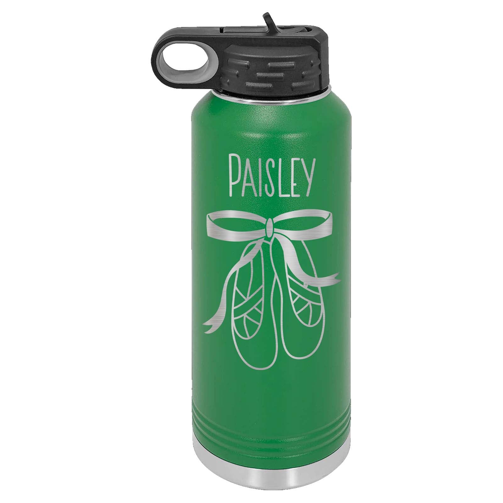 32oz Custom Dance Water Bottle Ballerina Shoes - Mato & Hash