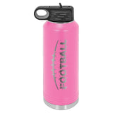 32oz Football Laser Engraved Water Bottle - Mato & Hash