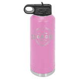 32oz Hockey Coach Laser Engraved Water Bottle - Mato & Hash