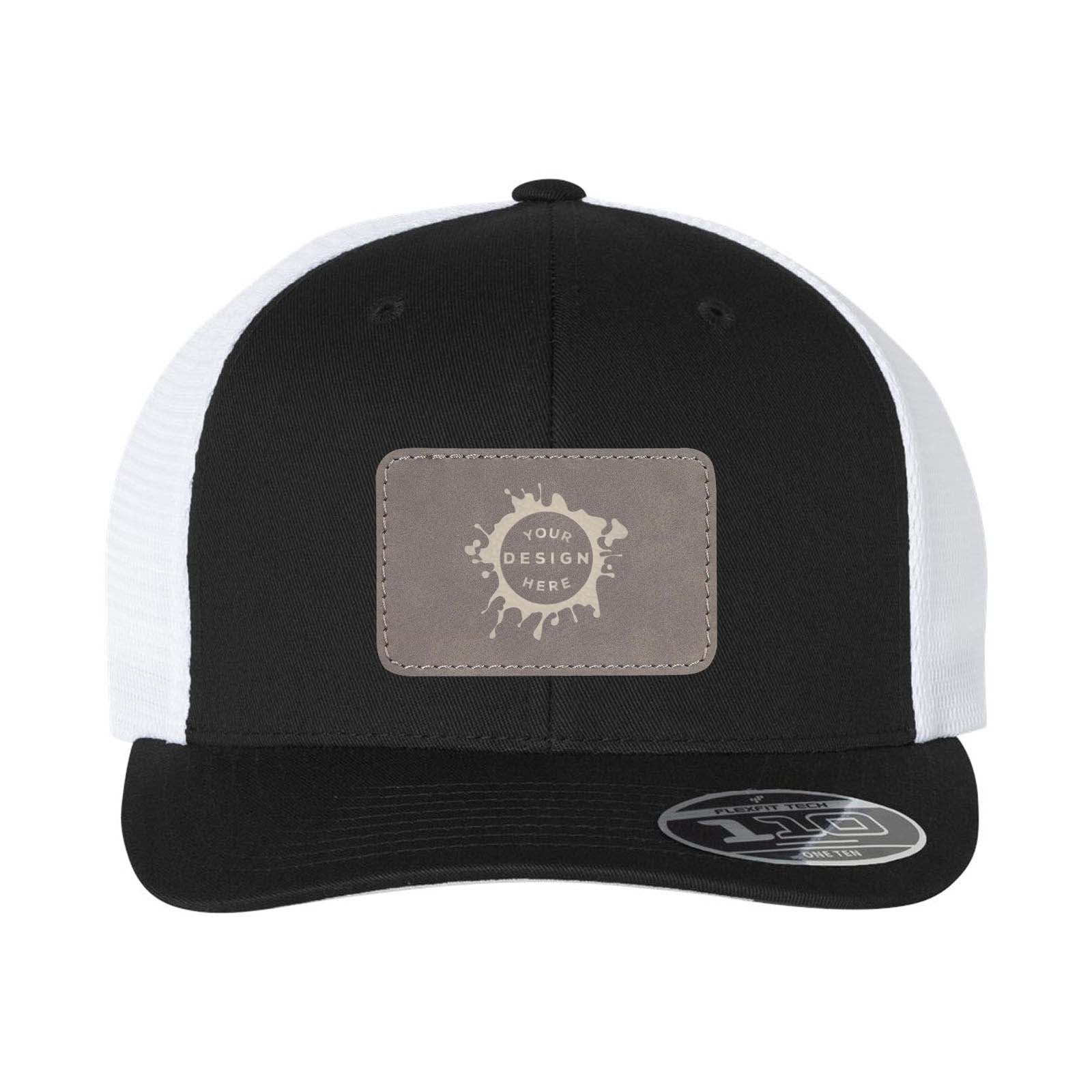 Flexfit 110M Trucker Mesh-Back Cap with Laser Engraved Patch