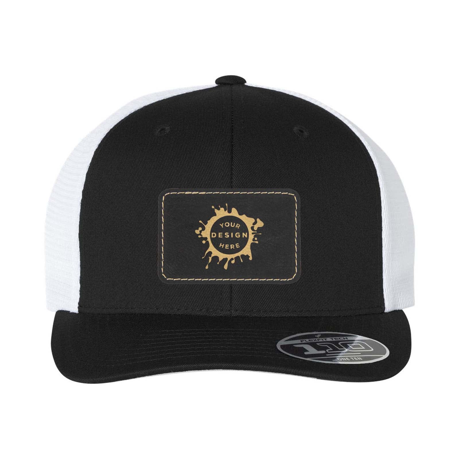 Flexfit 110M Trucker Mesh-Back Cap with Laser Engraved Patch