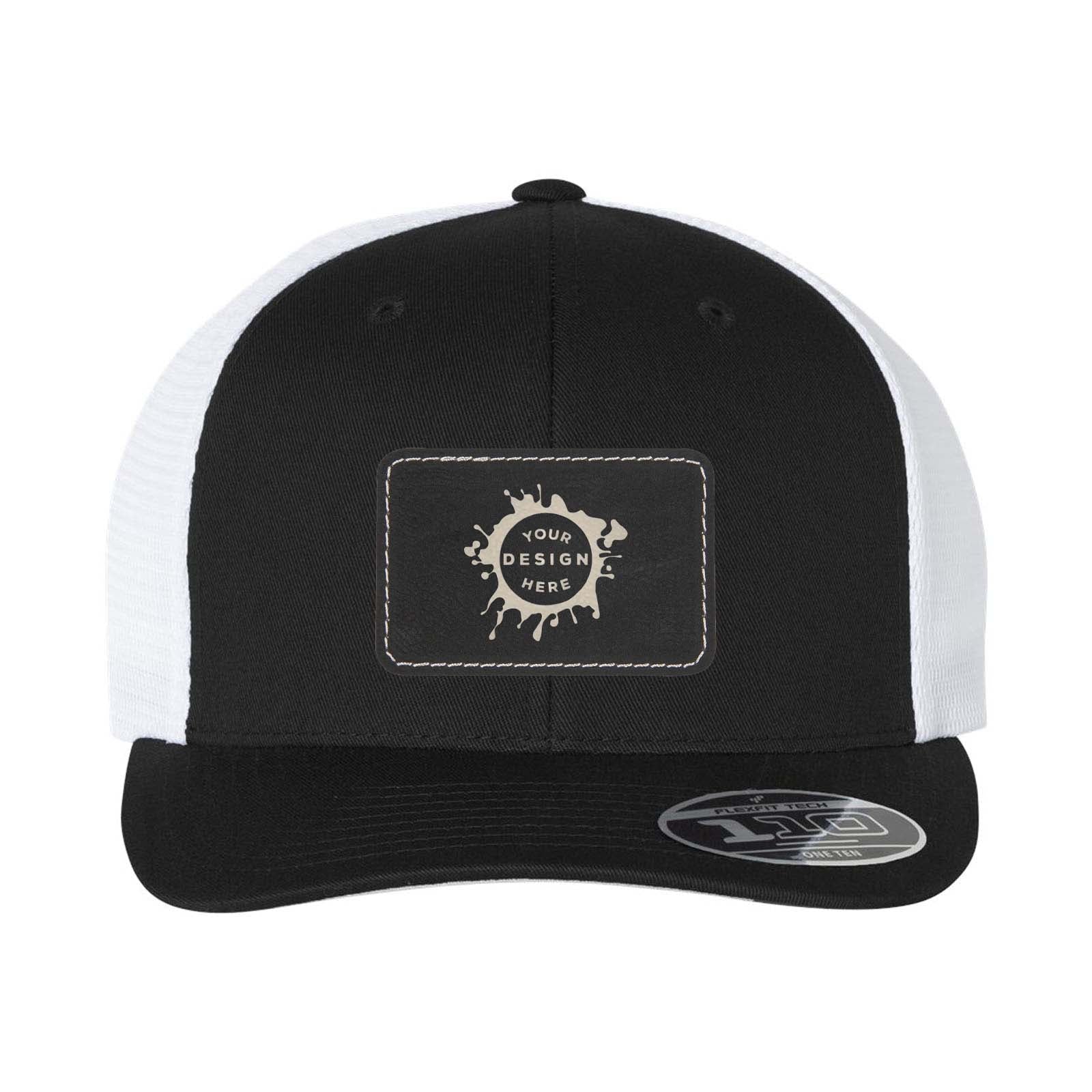 Flexfit 110M Trucker Mesh-Back Cap with Laser Engraved Patch
