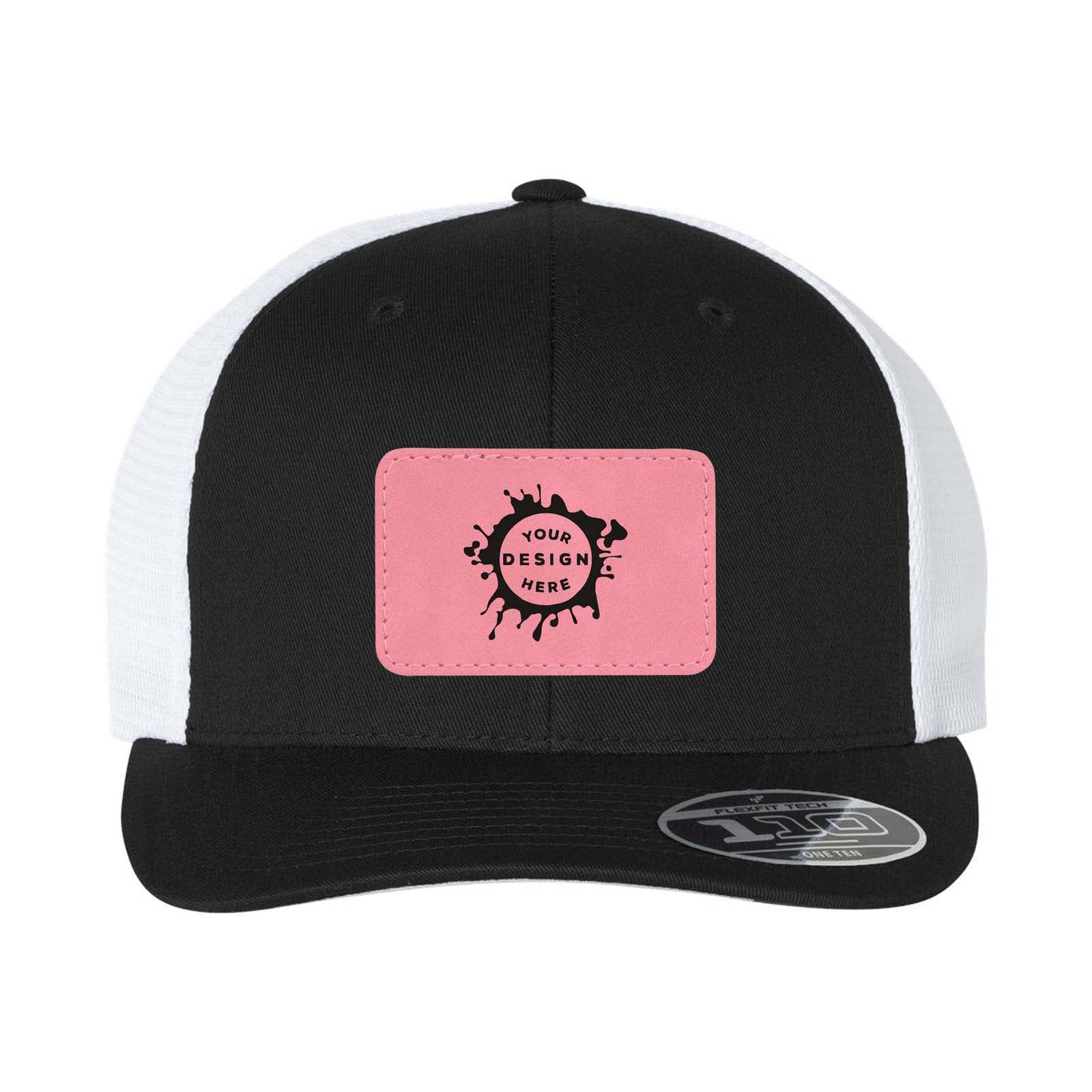 Flexfit 110M Trucker Mesh-Back Cap with Laser Engraved Patch