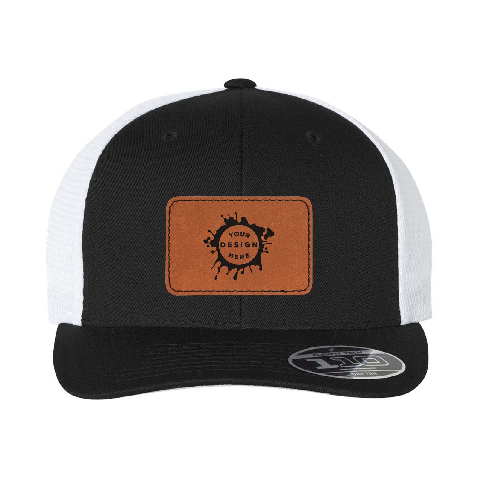 Flexfit 110M Trucker Mesh-Back Cap with Laser Engraved Patch