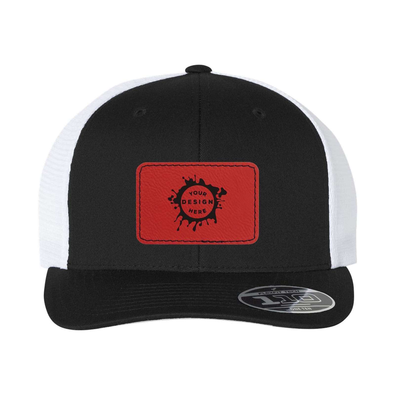 Flexfit 110M Trucker Mesh-Back Cap with Laser Engraved Patch
