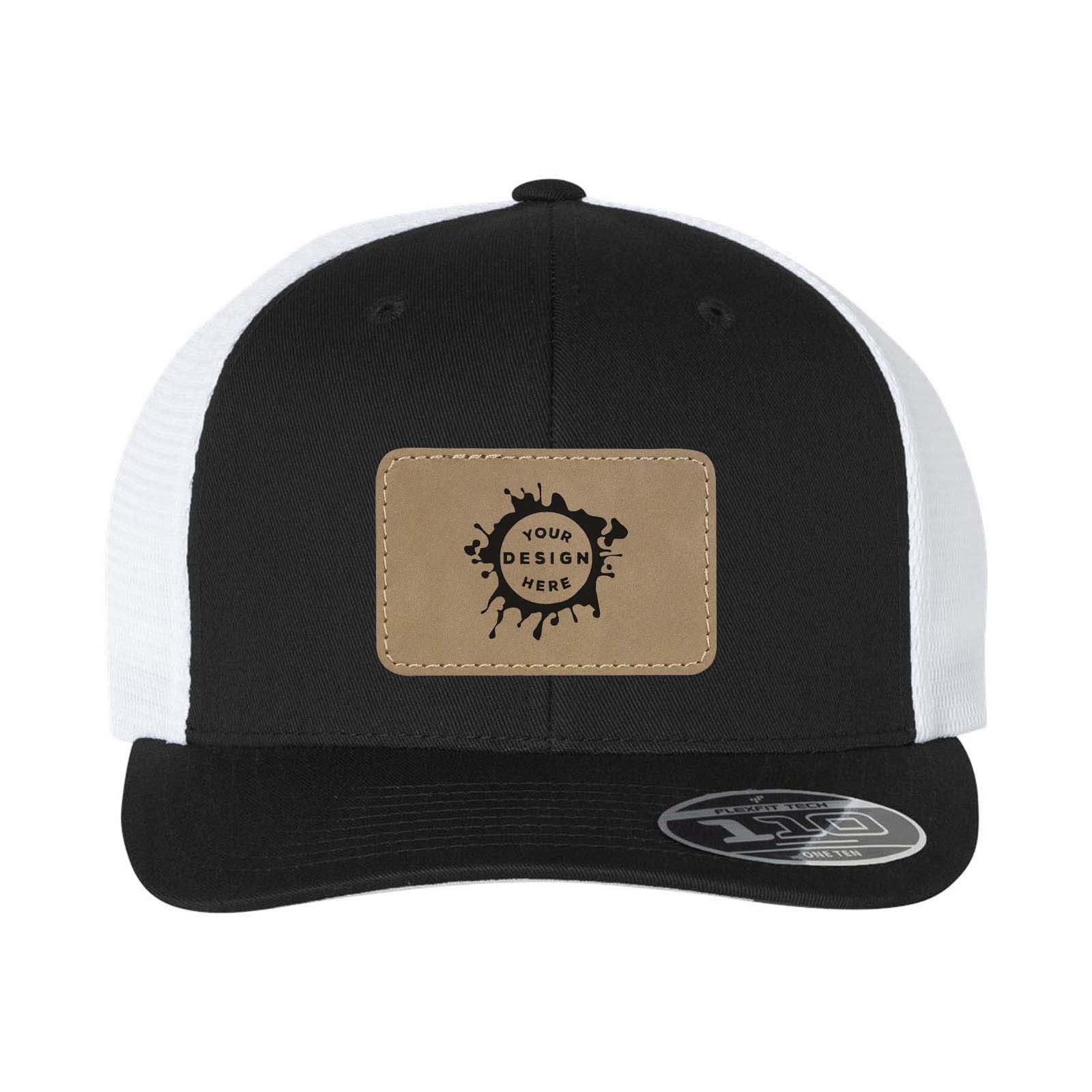 Flexfit 110M Trucker Mesh-Back Cap with Laser Engraved Patch