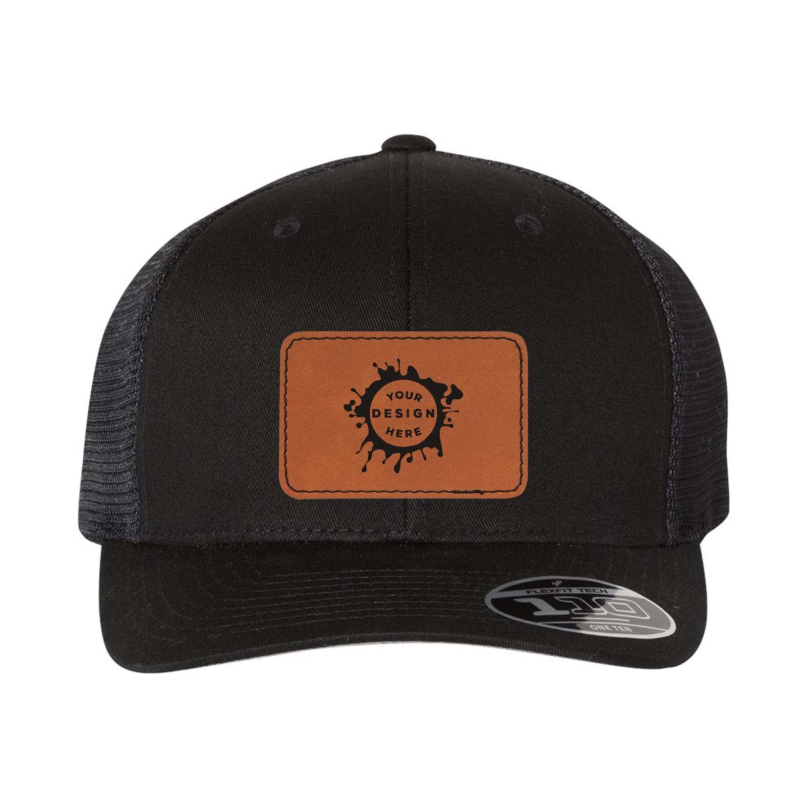 Flexfit 110M Trucker Mesh-Back Cap with Laser Engraved Patch