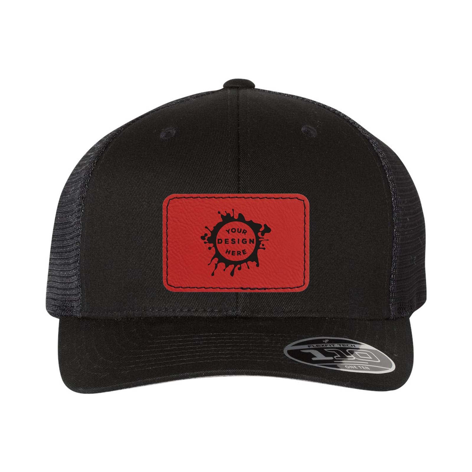 Flexfit 110M Trucker Mesh-Back Cap with Laser Engraved Patch