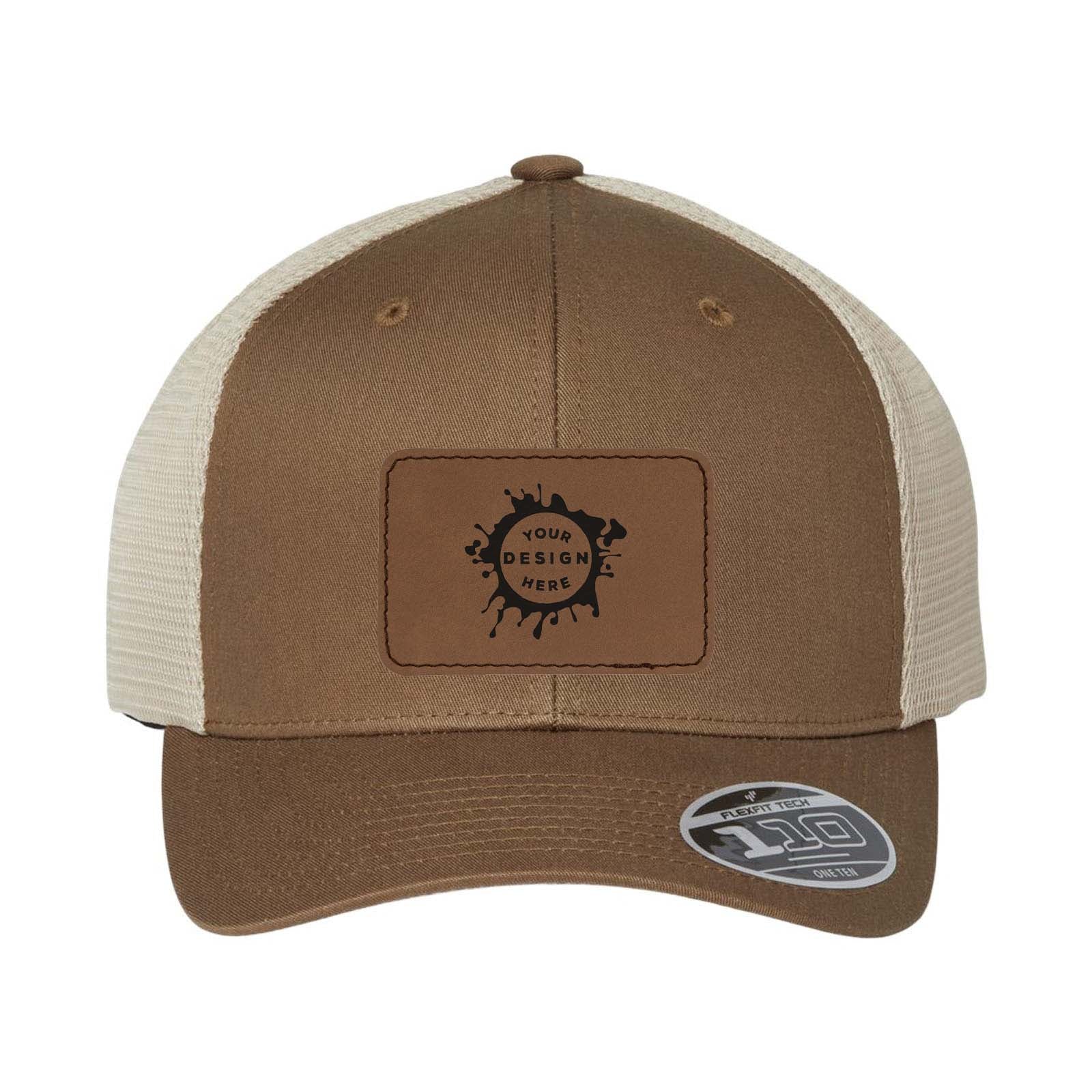 Flexfit 110M Trucker Mesh-Back Cap with Laser Engraved Patch