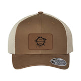 Flexfit 110M Trucker Mesh-Back Cap with Laser Engraved Patch