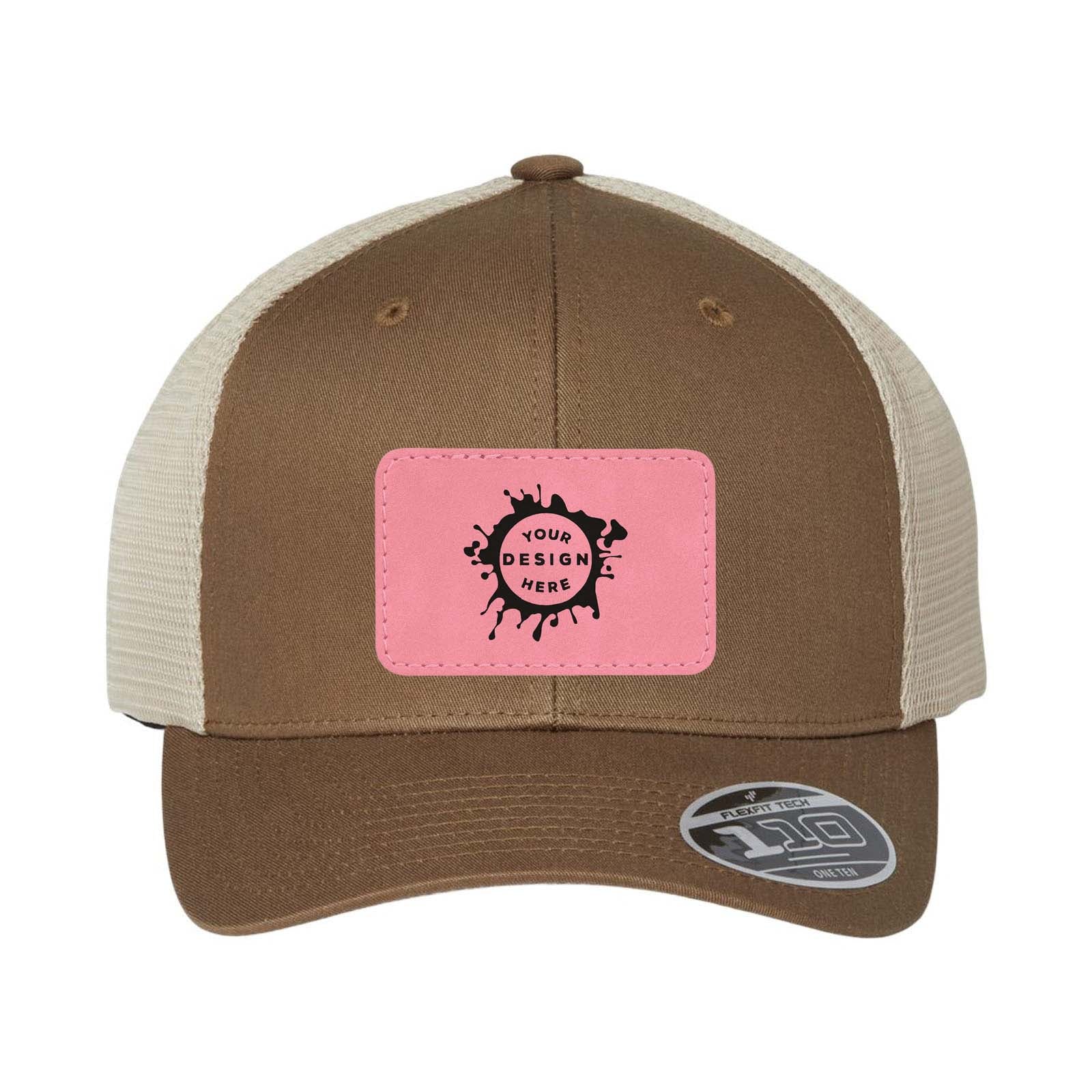 Flexfit 110M Trucker Mesh-Back Cap with Laser Engraved Patch