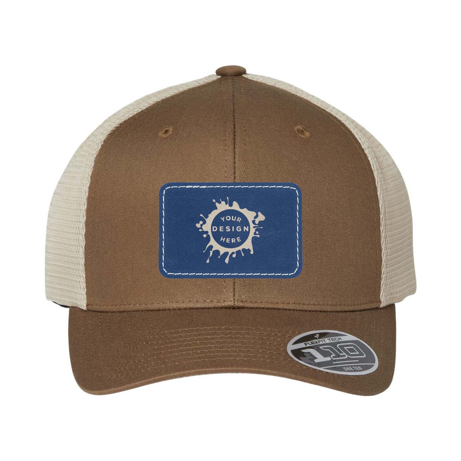 Flexfit 110M Trucker Mesh-Back Cap with Laser Engraved Patch