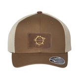 Flexfit 110M Trucker Mesh-Back Cap with Laser Engraved Patch