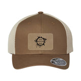 Flexfit 110M Trucker Mesh-Back Cap with Laser Engraved Patch