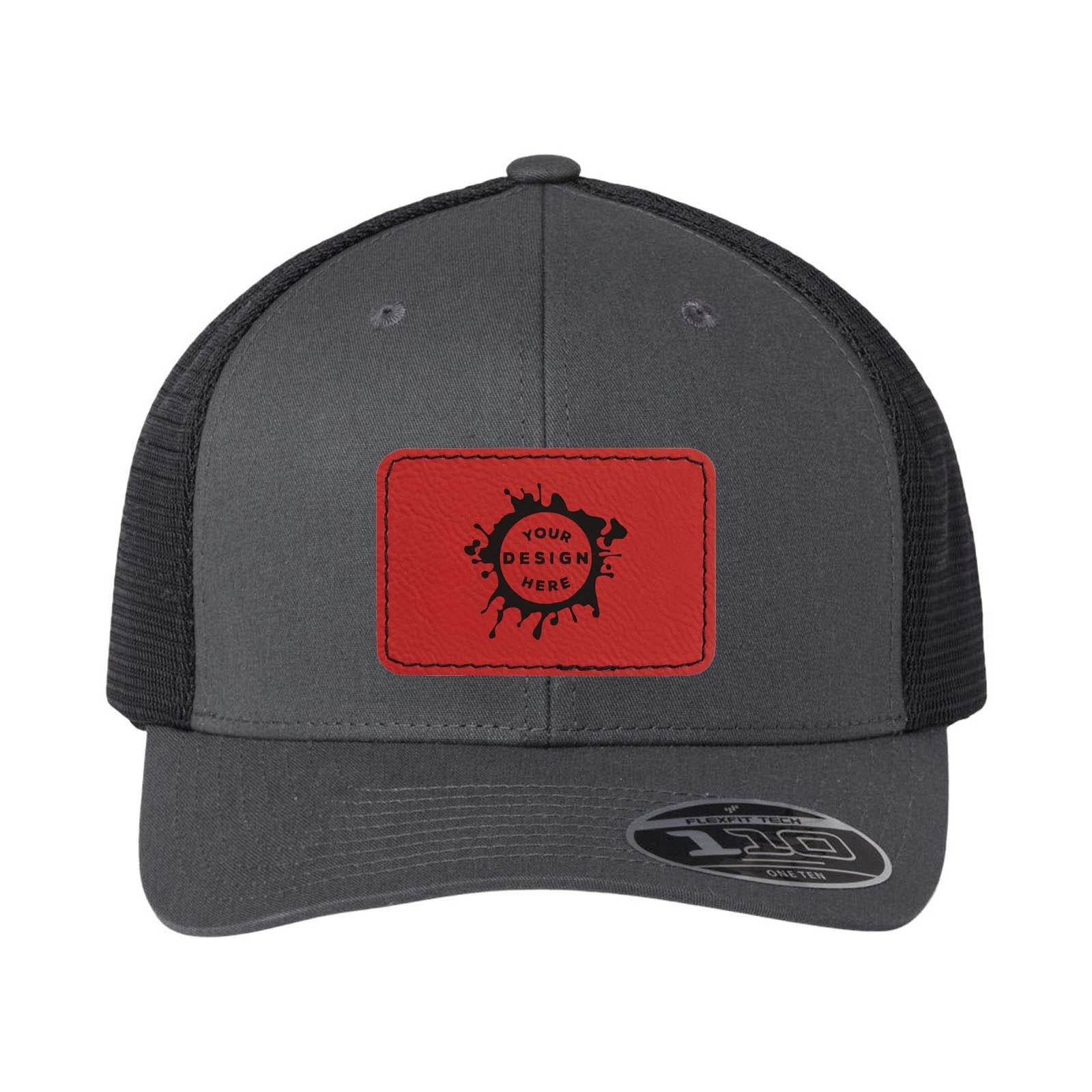 Flexfit 110M Trucker Mesh-Back Cap with Laser Engraved Patch