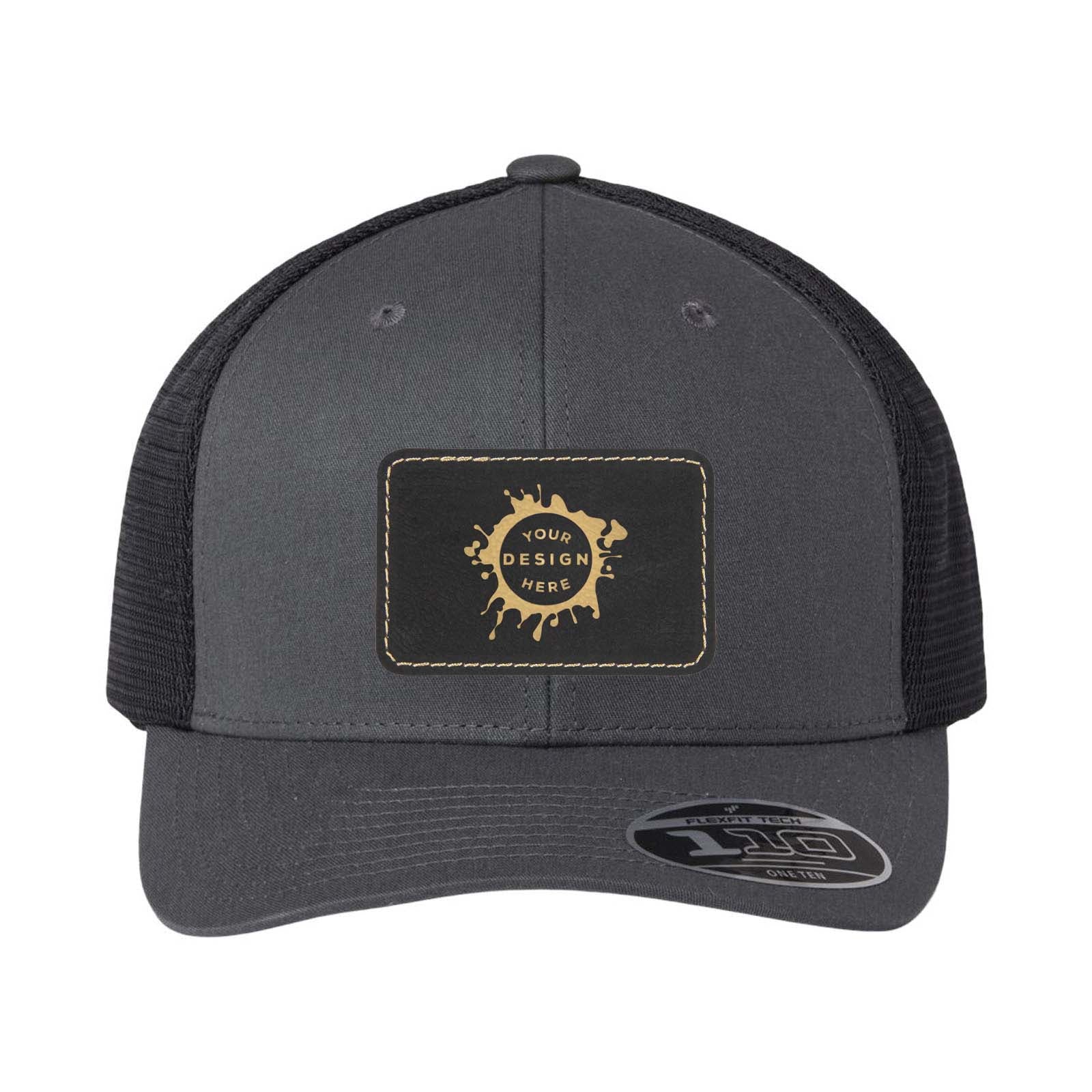 Flexfit 110M Trucker Mesh-Back Cap with Laser Engraved Patch