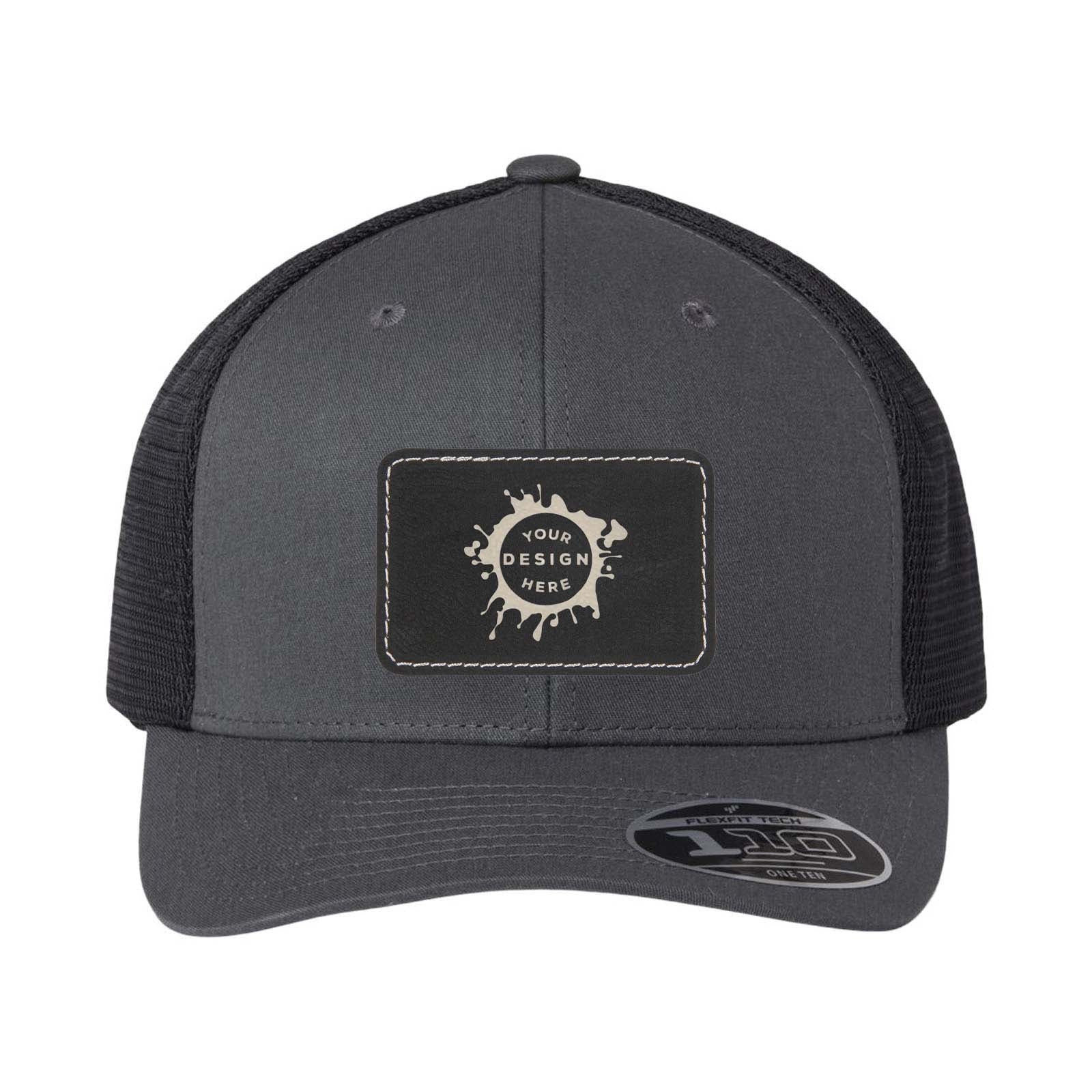 Flexfit 110M Trucker Mesh-Back Cap with Laser Engraved Patch