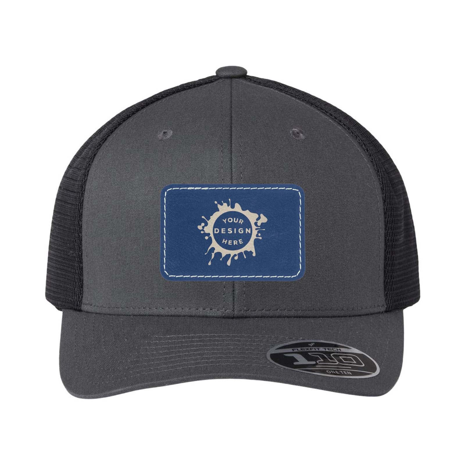 Flexfit 110M Trucker Mesh-Back Cap with Laser Engraved Patch