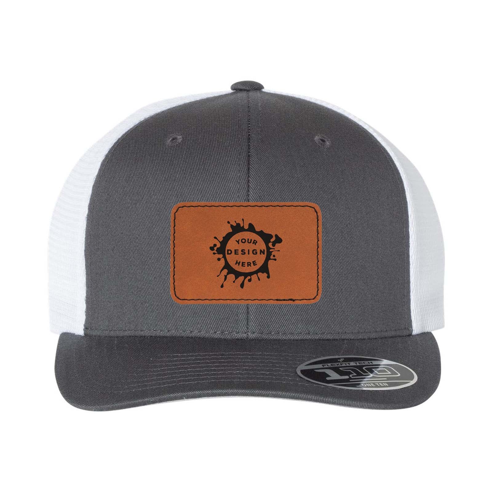 Flexfit 110M Trucker Mesh-Back Cap with Laser Engraved Patch