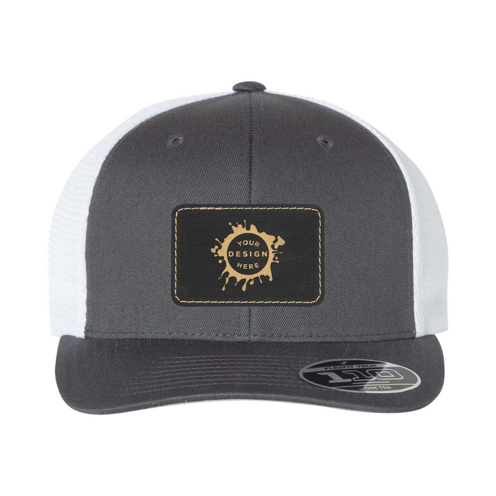 Flexfit 110M Trucker Mesh-Back Cap with Laser Engraved Patch
