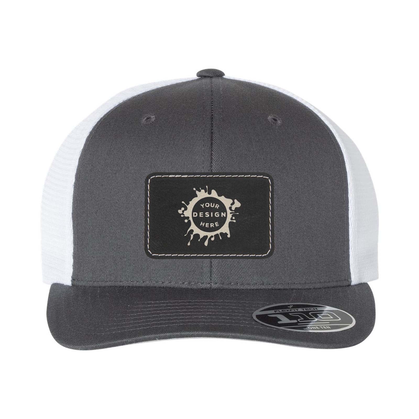 Flexfit 110M Trucker Mesh-Back Cap with Laser Engraved Patch