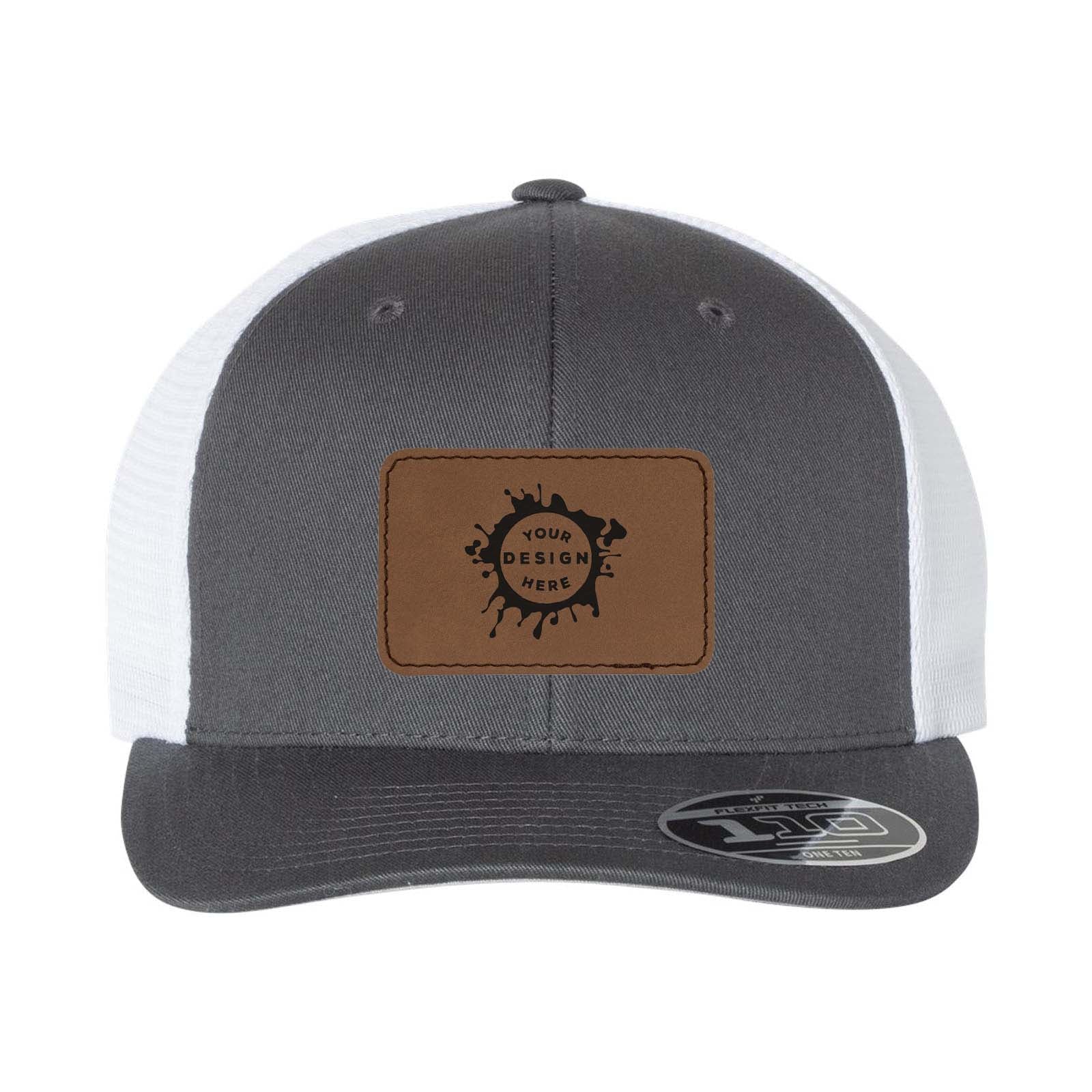 Flexfit 110M Trucker Mesh-Back Cap with Laser Engraved Patch