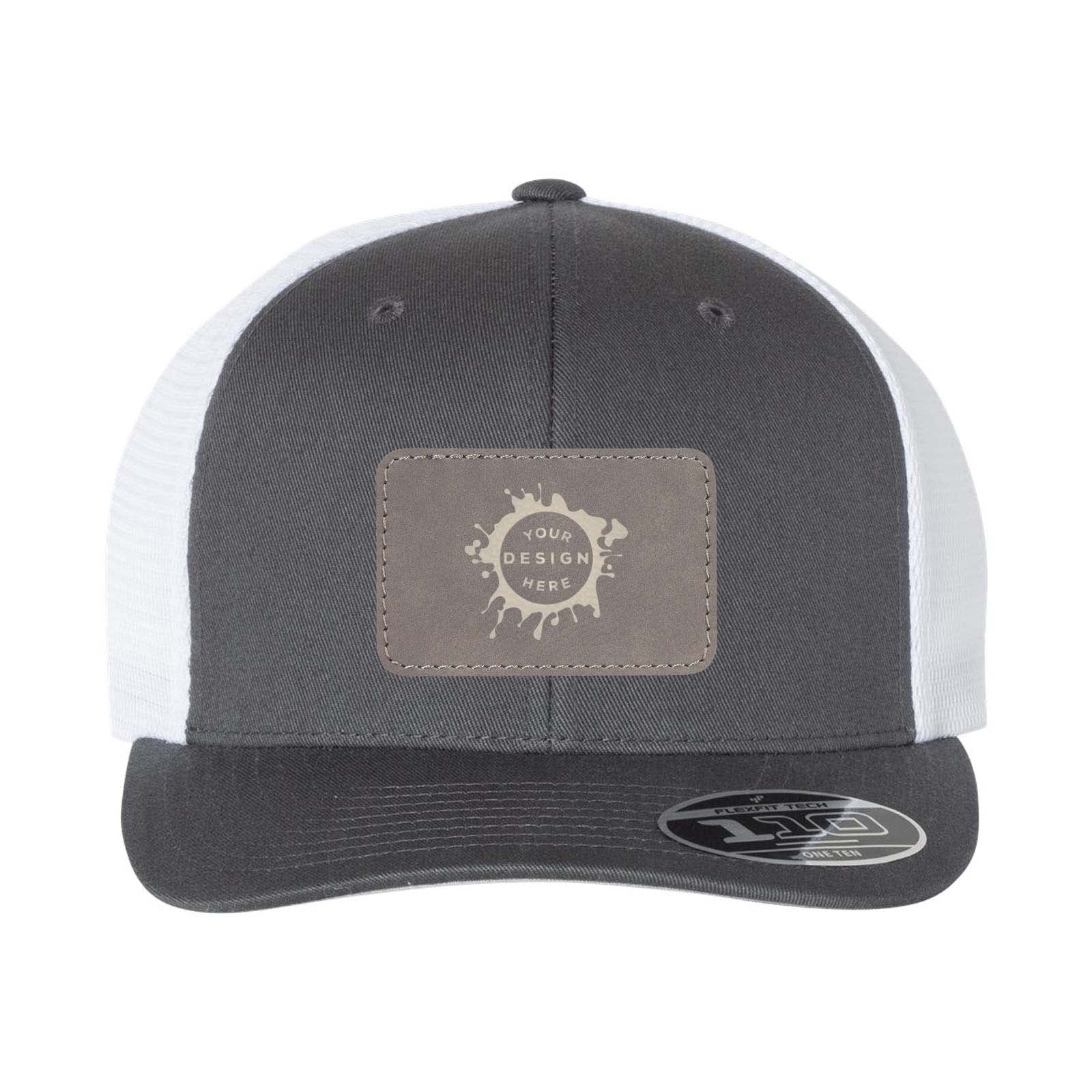 Flexfit 110M Trucker Mesh-Back Cap with Laser Engraved Patch