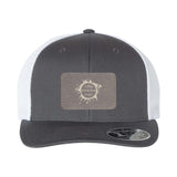 Flexfit 110M Trucker Mesh-Back Cap with Laser Engraved Patch