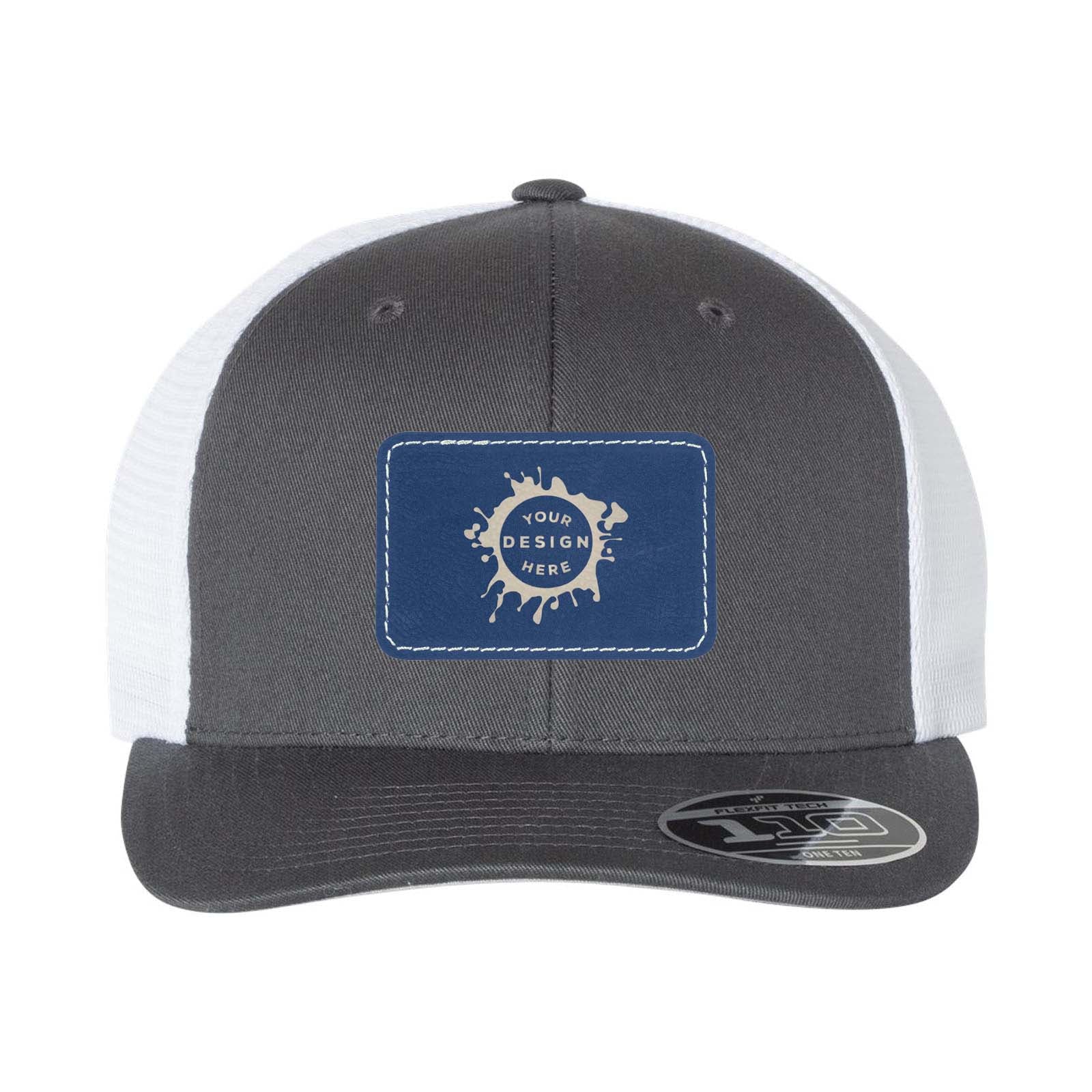 Flexfit 110M Trucker Mesh-Back Cap with Laser Engraved Patch