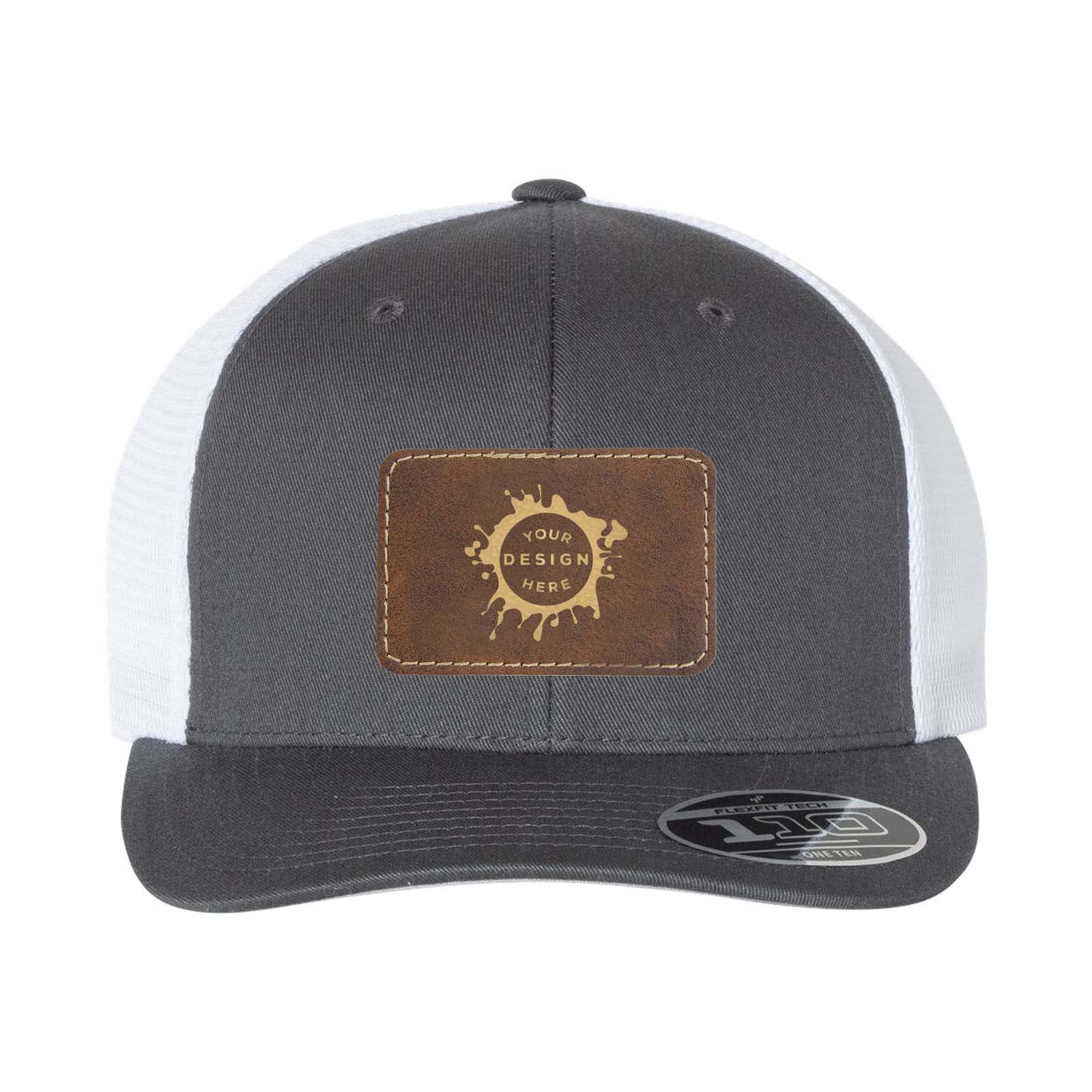 Flexfit 110M Trucker Mesh-Back Cap with Laser Engraved Patch
