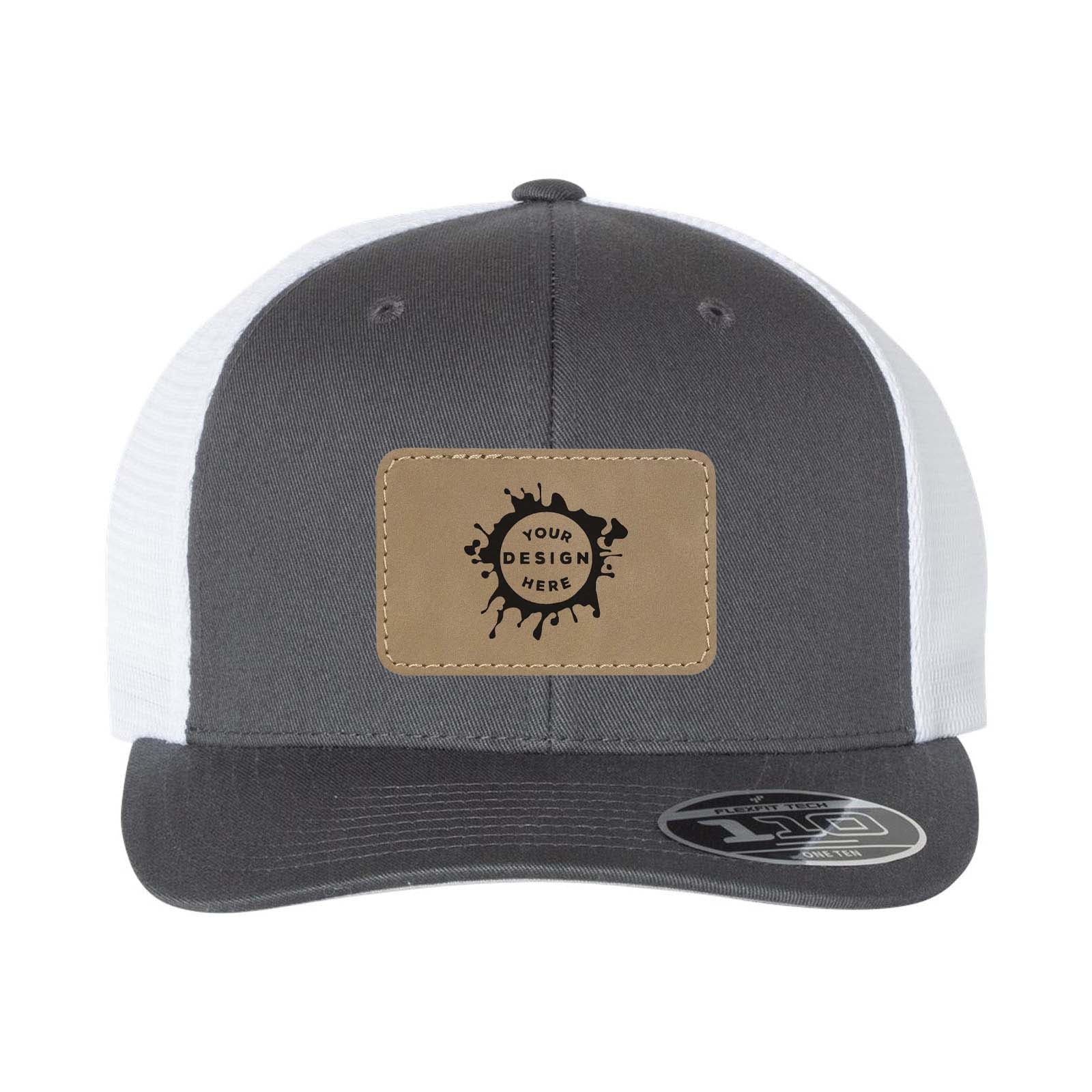 Flexfit 110M Trucker Mesh-Back Cap with Laser Engraved Patch