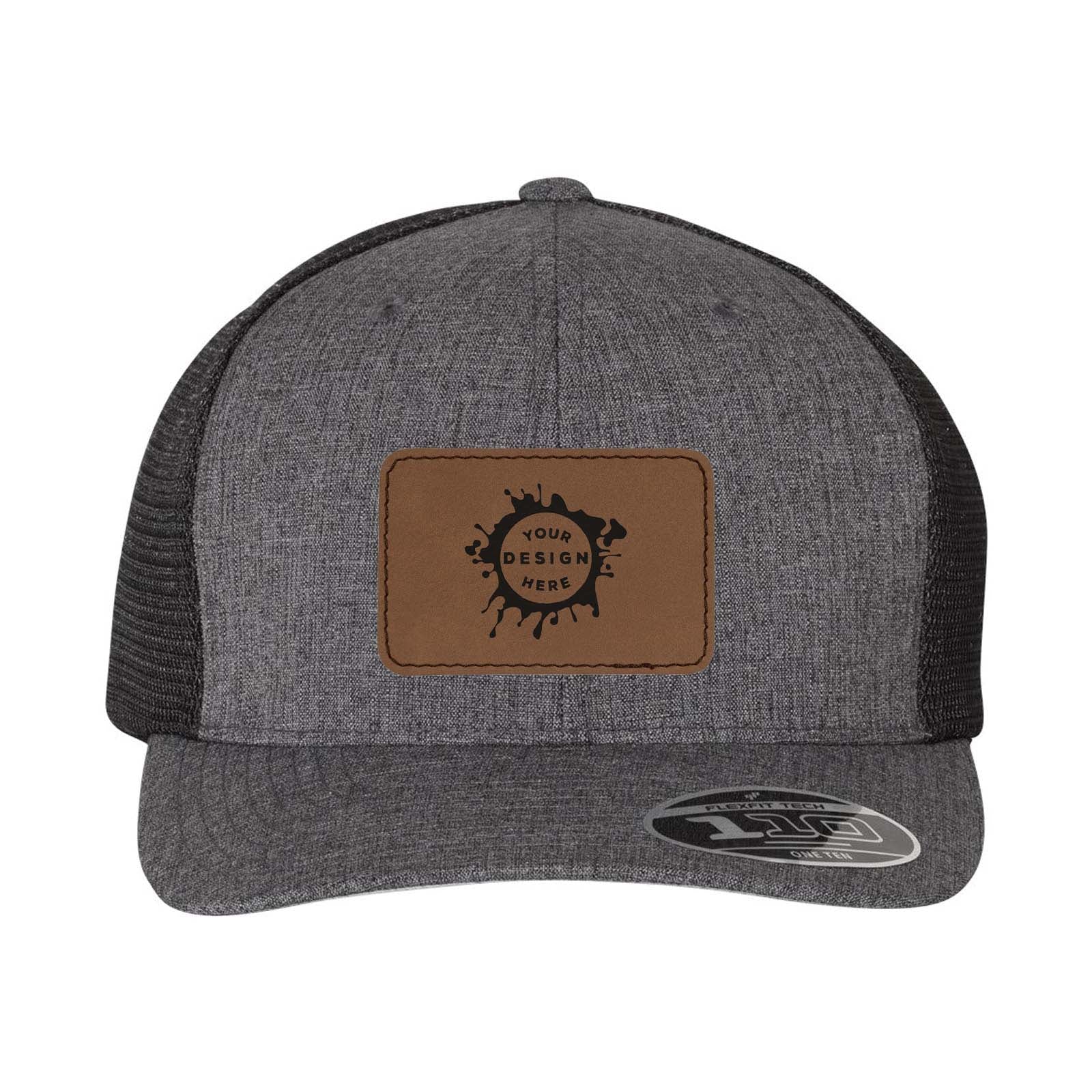 Flexfit 110M Trucker Mesh-Back Cap with Laser Engraved Patch